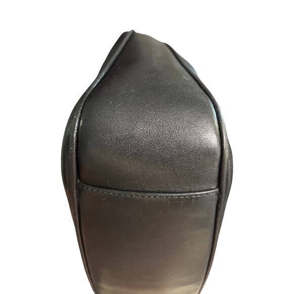 Gucci Black Leather Bamboo Handle Shoulder Bag Vintage 001 1014 1638 Italy - Picture 14 of 16